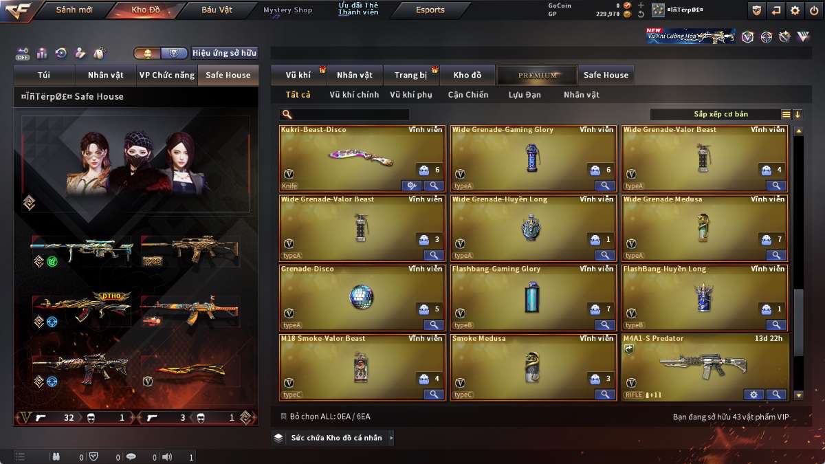 shop acc cf uy tin gia re
